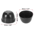 thumbnail image 3 of 2pcs 3.27'' Inner Diameter 58mm Height Car Rubber Housing Seal Caps Headlight Dust Cover Waterproof Dustproof Caps, 3 of 5