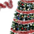 thumbnail image 5 of PRETXORVE Christmas Decorations, Christmas Wreath Metal Twisted Decoration Shiny Christmas Tree Hanging Wreath Decoration Stair Railing Balcony indoor and Outdoor Decoration, 5 of 6