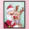 thumbnail image 3 of 11CT impreso bordado completo Santa Claus ciervo costura DIY Kit de punto de cruz Tmvgtek decoración de arte en el hogar, 3 of 9