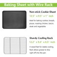 thumbnail image 3 of Nonstick Baking Sheet with Rack Set x x Cookie Sheet Baking Pan with Cooling Rack for Oven Commercial Grade & Easy to Clean, 3 of 7