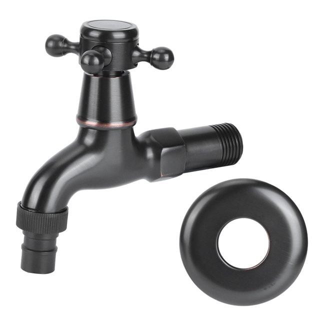 Grifo De Agua, Grifo De Lavadora De Rosca, G1/2in Fácil De Instalar Para Baño Para El Hogar Amonsee Washing Machine Tap