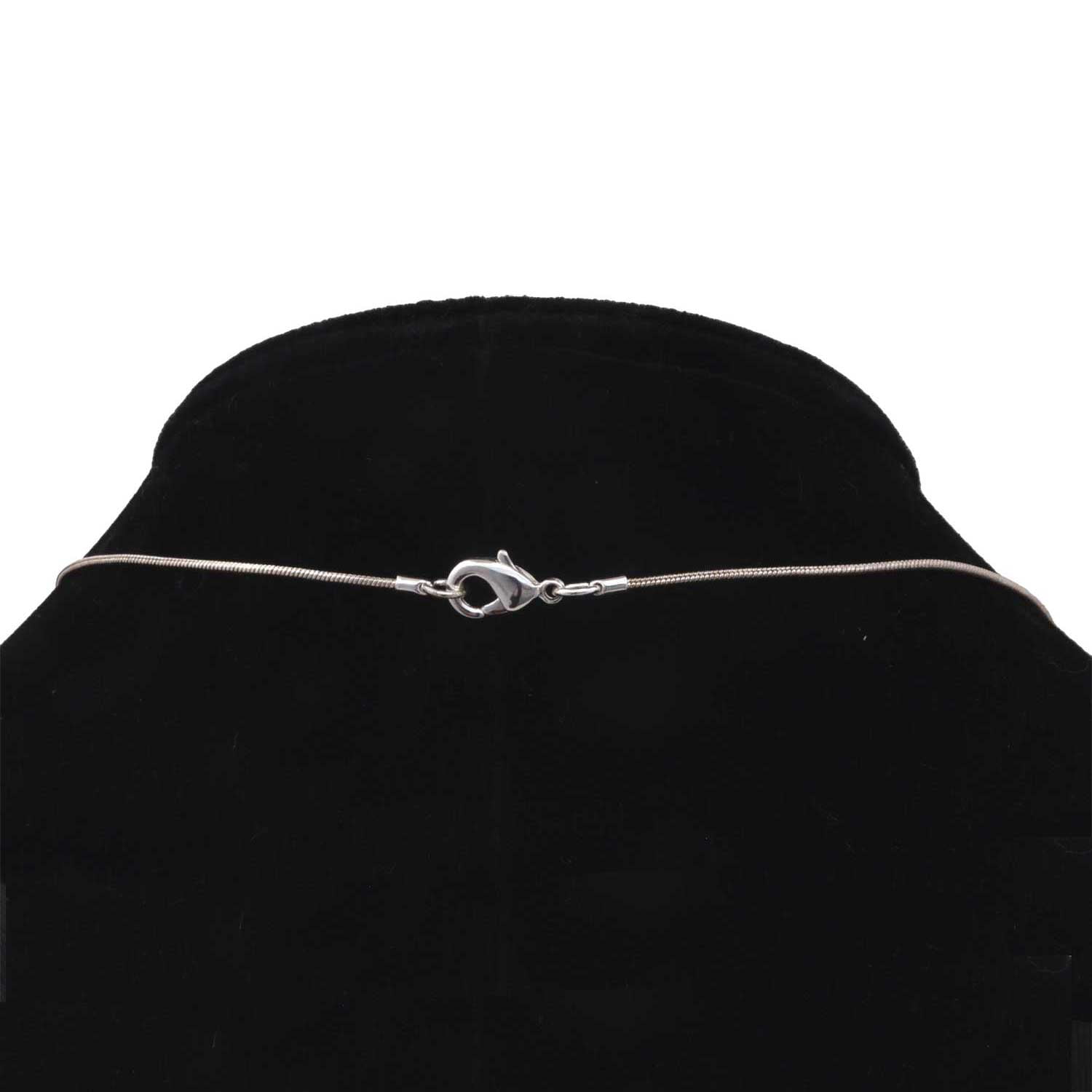 Delight Jewelry Acrylic Small Hologram Heart - Script Class of 2025 Dome Charm Necklace, 18"