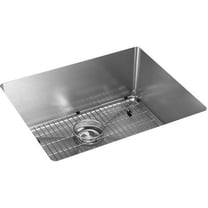Elkay Crosstown Stainless Steel 22-1/2" x 18-1/2" x 9", Single Bowl Undermount Sink Kit