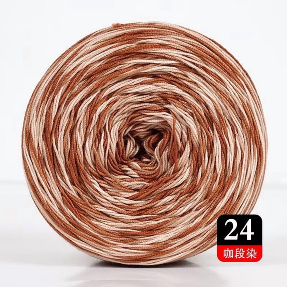XmhyTop 50g Cotton Crochet Thread (372 Yards), Versatile Tatting Thread & Knitting Lace Thread for DIY Lace Crafts, brown