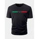 thumbnail image 1 of Camiseta deportiva con cuello redondo y estampado de Italia para hombre, camisetas informales y cómodas para verano, ropa para entrenar a diario en el gimnasio o correr., 1 of 4