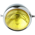 thumbnail image 3 of Universal 7,5 pulgadas forma redonda motocicleta  claro bombilla para Plata + Amarillo Sharpla Faro retro de la motocicleta, 3 of 8