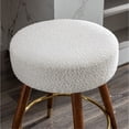 thumbnail image 4 of Textured Boucle Upholstery & Full Rotation - Mid - Century Modern Stool for Relaxing Meals, 4 of 4