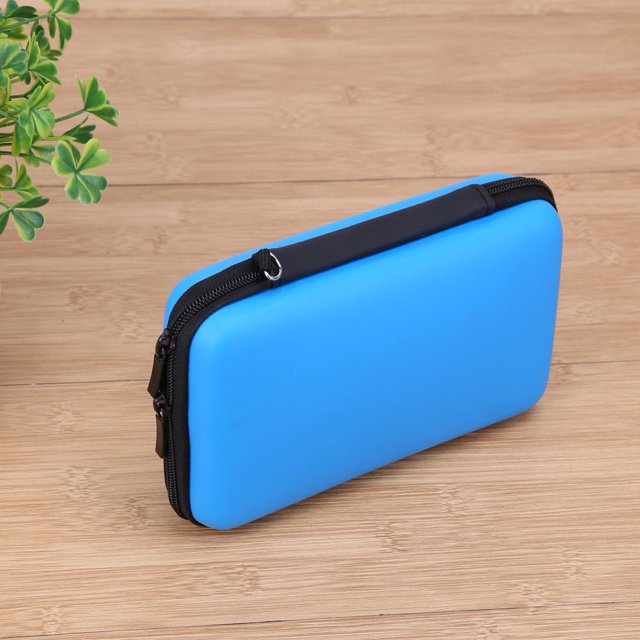 Bolsa de transporte rígida Kuymtek para New 3DS NDSI NDSL New 2dsxl Azul