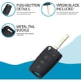thumbnail image 4 of Nyckelskal för VW Polo Golf 7 T-Roc Tiguan Jetta Seat Ibiza Leon Ateca Arona Toledo Skoda Fabia Octavia Karoq - 3-knapps fjärrkontroll, 4 of 5