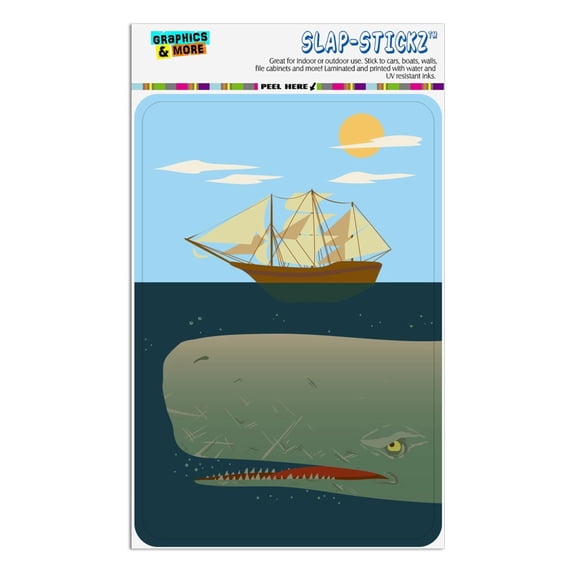 Sperm Whale Under Ship Home Business Office Sign