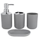 thumbnail image 2 of Botella de Champú, Juego de Accesorios de Baño, dispensador de Jabón de Plástico, Taza de Enjuague, Jabonera, Kit de Ducha Ligero, Moderno y Sencillo para Decoración de Baño, 2 of 7