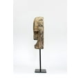 thumbnail image 4 of Wooden Primitive Tribal Timor Ancestral Mask on Stand Statue Hand Carved Sculpture Handmade Figurine Gift Home Decor Accent Handcrafted Decoration, 4 of 5
