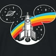 thumbnail image 3 of Mickey & Friends - Mickey Head Retro Space - Juniors Cropped Cotton Blend T-Shirt, 3 of 5