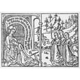 thumbnail image 2 of Song Of Songs C1470. N'The Sleeping Bride.' Woodcut From A Dutch Block-Book Of The Song Of Songs Or Canticum, 2 of 4