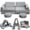 Light Gray + Foam + Foam, variant on 10 PCS Modular Kids Play Couch, DIY Convertible Foam Sectional Sofa for Toddlers, Soft Floor Cushion Play Furniture, Creative Play Fort for Boys Girls, Ideal for Bedroom Playroom