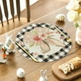 thumbnail image 5 of POLISE Spaces Easter Round Placemat – 15.7x15.7 Inch Polyester Bunny Egg Table Mat, Spring Holiday Dining Table Protector, Washable Reusable Placemat for Home Kitchen Decor, 5 of 6