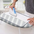 thumbnail image 3 of Mini Ironing Board Cover 12.5 x 32 Inch, Cotton Material with Reinforced Thick Pad, Resists Scorching, Elastic Cord for Snug Fit, Grey, 3 of 6