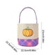 thumbnail image 3 of Cesta de Almacenamiento de Lino Sintético con Diseño Bordado de Fantasma y Calabaza con Temática de Halloween, Ideal para Decoración de Interiores y Exteriores En Centros Comerciales., 3 of 6