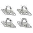 thumbnail image 3 of 4 Pack 304 Stainless Steel Eye Plate Rust Resistant Eye Plate Hook for Fix Ropes Steel Wires, 3 of 9