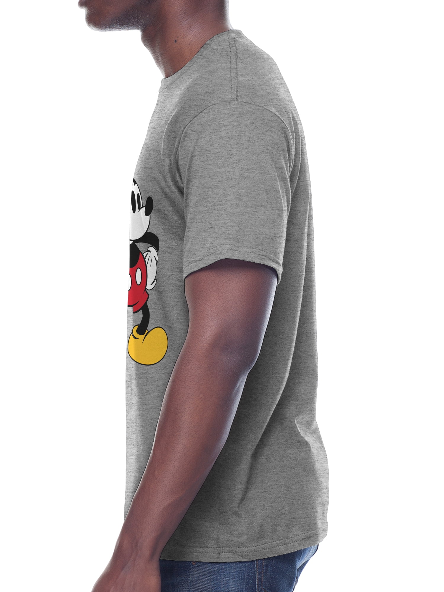 Disney Classic Mickey Mouse Apparel, Men's Graphic Crew Neck Short Sleeve T-shirt, Size S-3XL (Men's & Big Men's)
