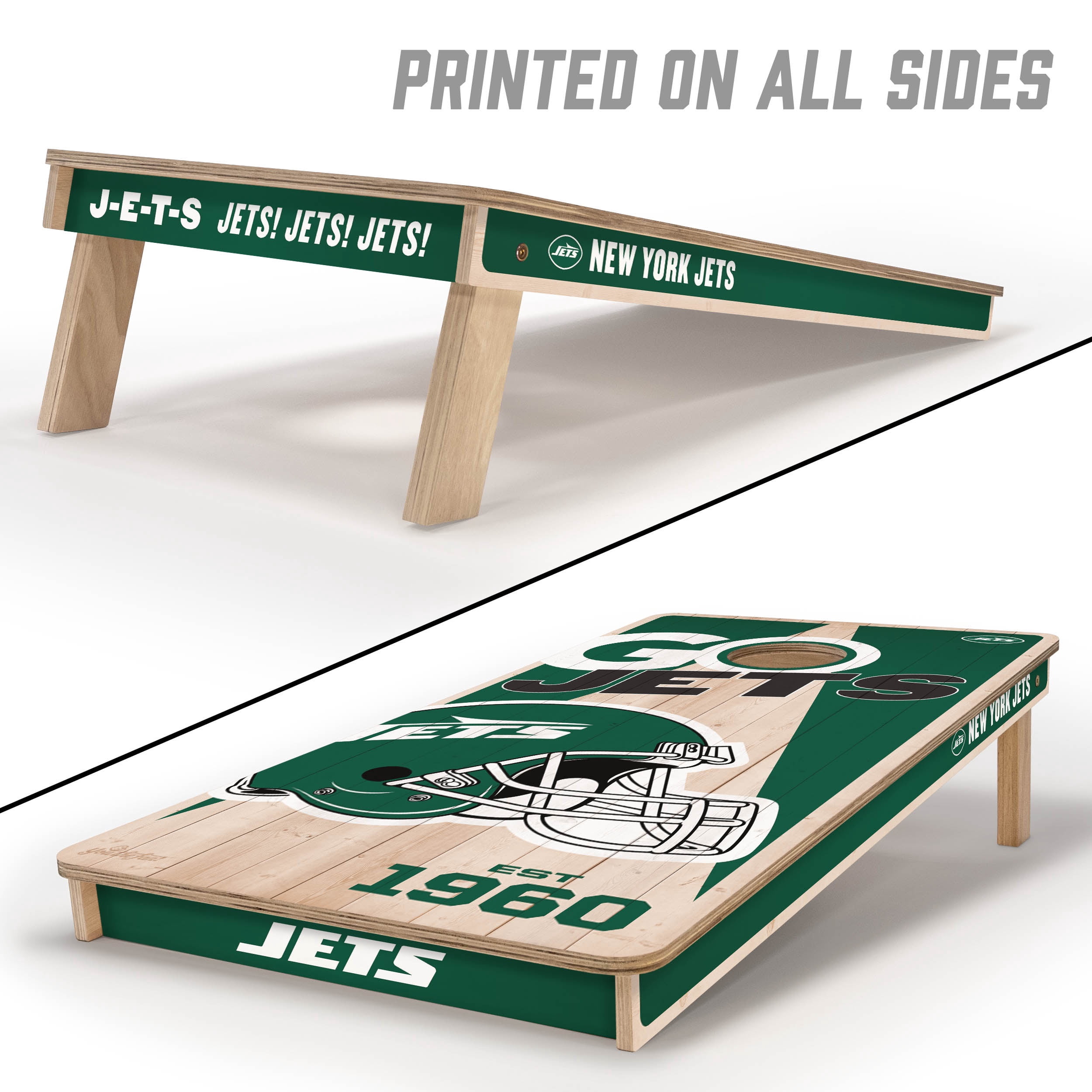 YouTheFan NFL New York Jets 2' x 4' Cornhole Game No Bags