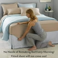 thumbnail image 7 of Organic Cotton Bed Sheets Set - 1000TC Split Cal King Size Ultra Burgundy - 5 Piece Bedding - 100% Extra Long Staple, Soft Sateen Weave Bedsheets - Fits 18" Deep Pocket Mattress, 7 of 7