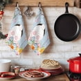 thumbnail image 6 of Easter Kitchen Towels Set of 4, Spring Watercolor Bunny Eggs Flower Wood Grain Blue Absorbent Dish Towels for Kitchen, Microfiber Hand Towel, Quick Drying Tea Towel for Cleaning Decorative Dishcloths, 6 of 7