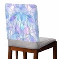 thumbnail image 2 of Abstract Art Gradient Stained Glass Fragments Modern Chair Covers Set of 6 Chair Back Covers Stretch Removable Washable Chairs Slipcovers Chair Protector for Dining Room Kitchen Party Decor, 2 of 5