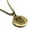 Gold, variant on Stainless Steel Geometric Polygon Hippo Animal Round Medallion Pendant Necklace