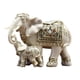 thumbnail image 1 of Escultura de madre e hijo de elefante, estatua, adorno de Feng Shui, colección de escritorio Blanco, 1 of 9