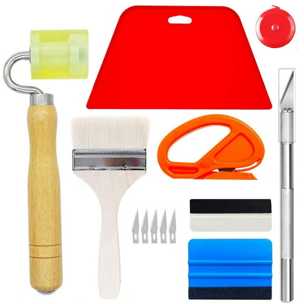13piece car decal squeegee tool kit, wallpaper smoothing tool kit for