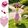 thumbnail image 6 of AZXY Porch Goose Outfit, Fits 23 Inch Porch Goose Statue, Summer Cowboy‑Style Goose Clothes for Cement Goose, Goose Clothing, Bandana Hat Sunglasses Outdoor Decor for Yard Patio Porch Garden, 6 of 8