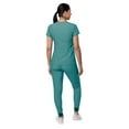 thumbnail image 2 of Adar Pro Movement Booster Scrub Set For Women - Sweetheart V-Neck Scrub Top & Yoga Jogger Scrub Pants, 2 of 7
