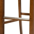 thumbnail image 6 of Baxton Studio Jason Modern and Contemporary Grey Fabric Upholstered and Walnut Brown Finished Wood 2-Piece Bar Stool Set, 6 of 9