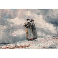 thumbnail image 2 of Winslow Homer 18x14 Gold Ornate Wood Frame and Double Matted Museum Art Print Titled - The Outlook, Maine Coast (1894), 2 of 4
