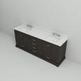 thumbnail image 6 of Dukes 80 in. W x 22 in. D Espresso Double Bath Vanity, Cultured Marble Top, and Faucet Set, 6 of 8