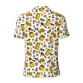 thumbnail image 3 of Xecao Cute Bee for Mens' Casual Short Sleeve Button-Down Polo Shirts for a Classic Golf Look, 3 of 9