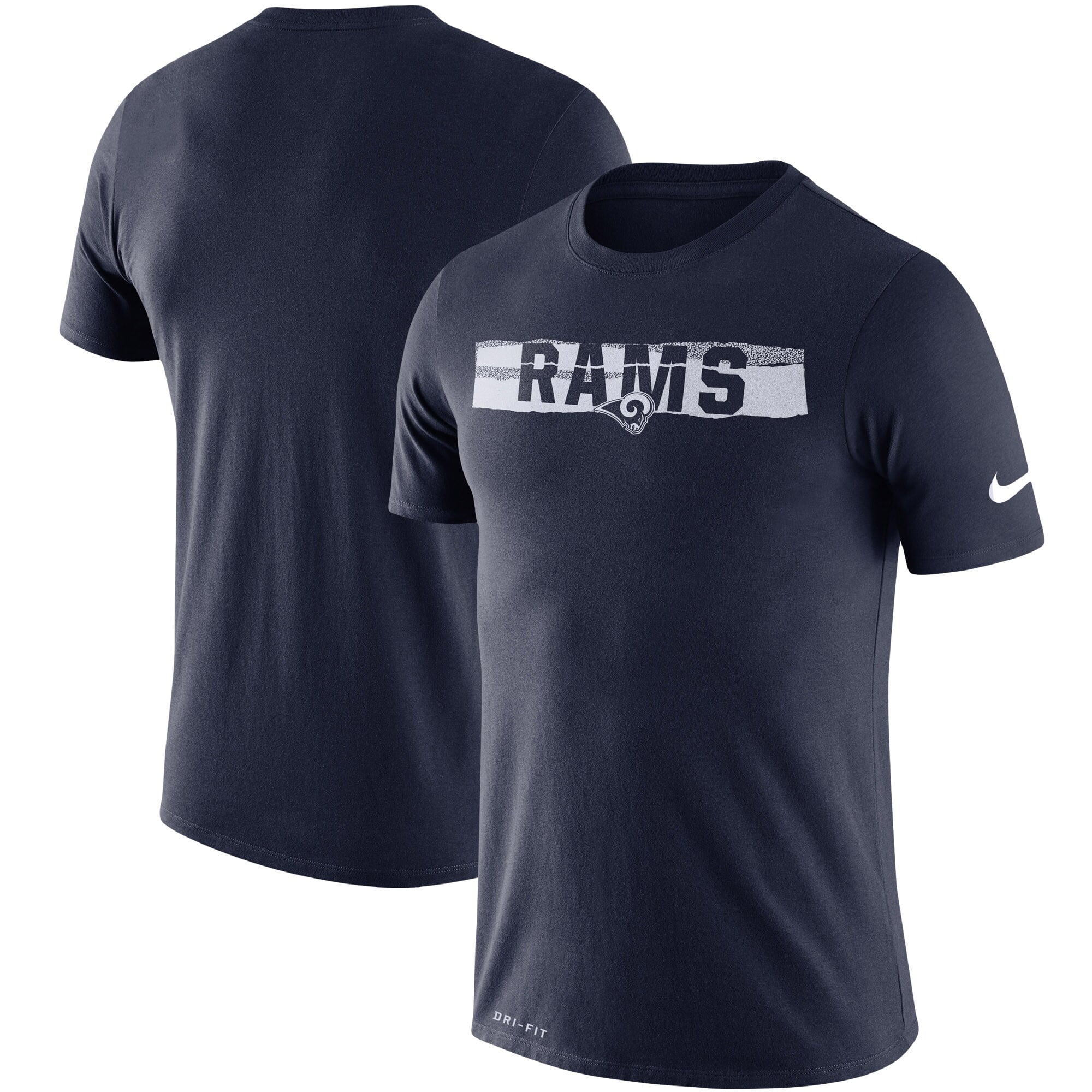 Los Angeles Rams Nike Fan Gear Mezzo Tear Performance T-Shirt - Navy ...