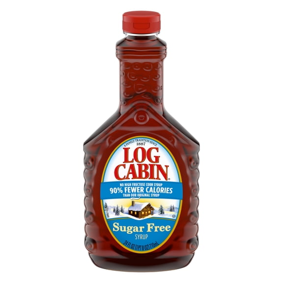 (3 Pack) Log Cabin Sugar Free Syrup 24 fl oz Bottle