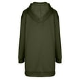 thumbnail image 4 of Vestido sudadera largo con capucha y cordón para mujer - Jersey oversize informal con bolsillo, mezcla de poliéster, tallas S-XXL, 4 of 5