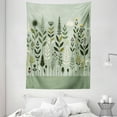 thumbnail image 2 of Ambesonne Monstera Tapestry Wall Hanging, Scandinavian Botanical Art, 60"x80", Pale Green Coconut Fawn, 2 of 3