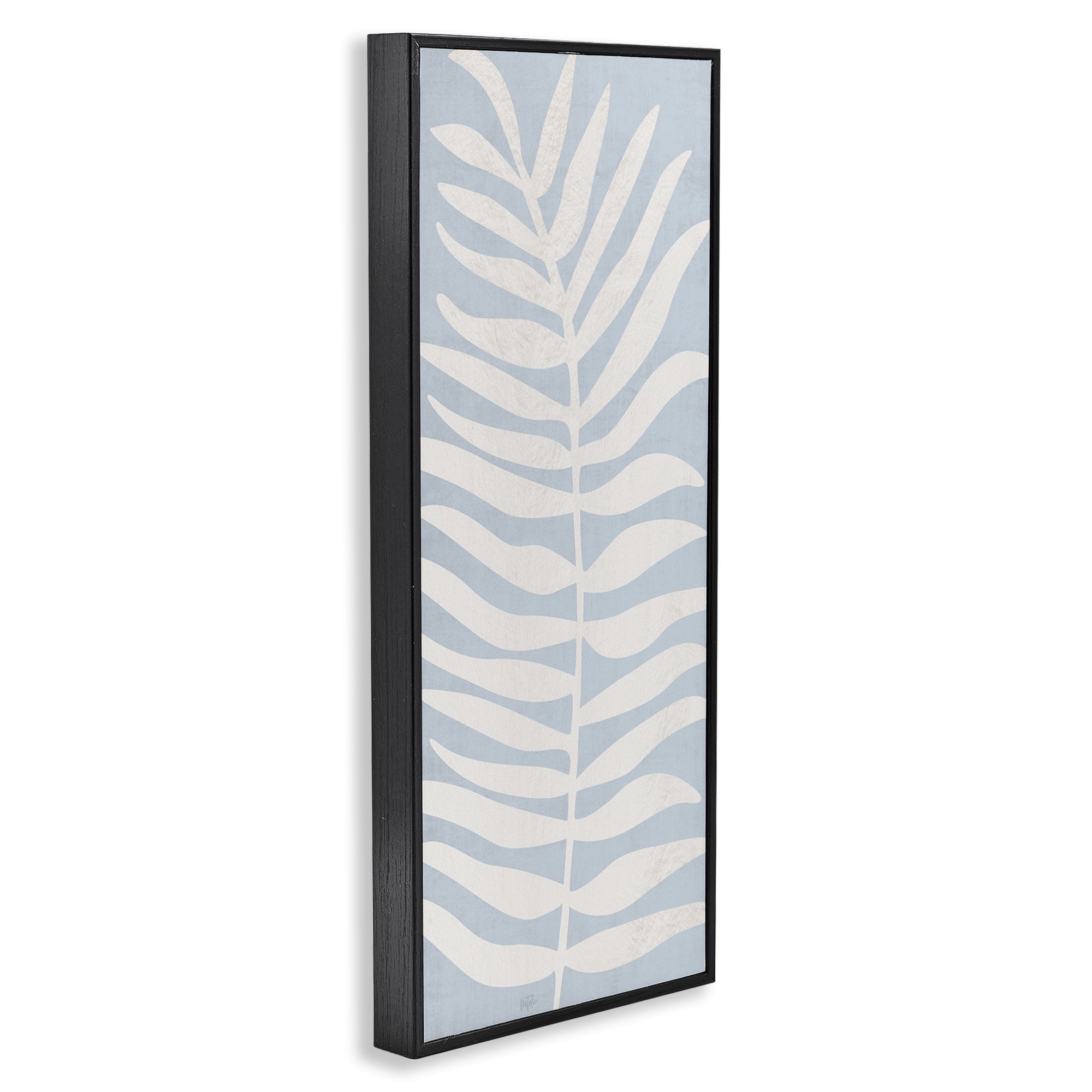 Stupell Industries Minimal Leaf Silhouette Black Framed Giclee Art, design by Natalie Carpentieri