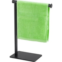 AUR Hand Towel Holder Stand, AUR Stainless Steel Towel Rack for Bathroom Countertop, Black Free Standing Hand Towel Rack