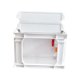 thumbnail image 5 of Tanque de tortuga Terrario para reptiles Tanque de peces Portador de reptiles, Contenedor de hábitat de reptiles, Hábitat de tortuga para reptiles blanco m, 5 of 9