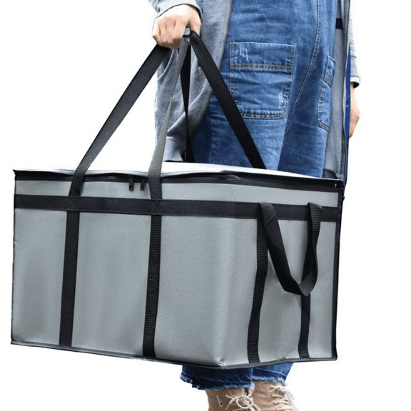 Insulated Food Delivery Bag，Pizza Delivery Bags for Hot and Cold Food,Commercial,Large Capacity Reusable Warming Bag,Catering Cooler Bag for Rideshare,Warmers for Parties