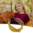 thumbnail image 3 of Unique Bargains 1 Pcs Women Knotted Headbands Fashion Wide Knot Rhinestone Head Bands Hair Accessories Yellow, 3 of 7