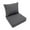 Dark Gray, variant on Gnwei Outdoor Seat Cushion Set Waterproof Patio Furniture Cushions with Removable Cover Deep Seat & Back Cushion with Handle and Adjustable Straps for Chair Sofa Couch