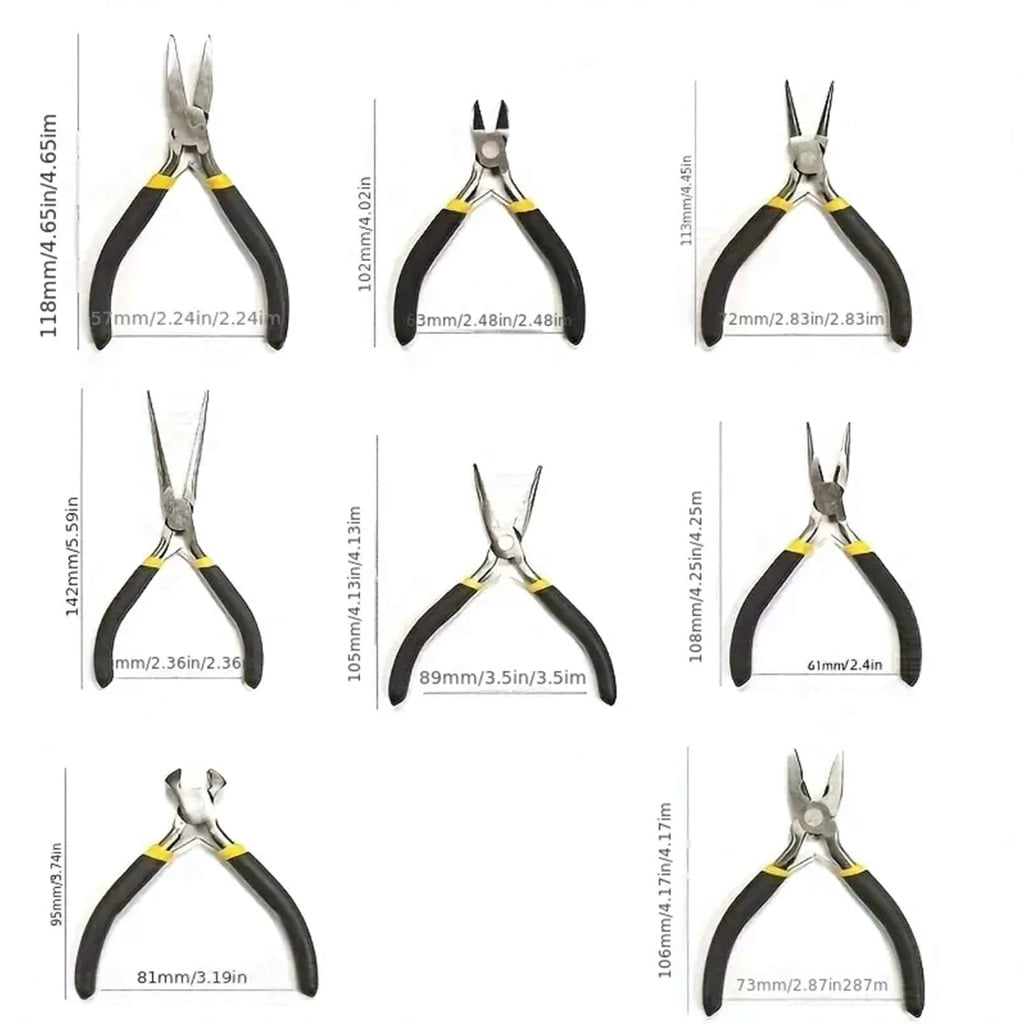 Multipurpose Jewelry Pliers Set Sturdy Steel Tool Set Practical Accessory for Elegant Designs Jewelry Making Work