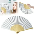 thumbnail image 4 of JJKBVCLO White Paper Fan Lightweight Foldable Elegant Design Ideal, 4 of 9