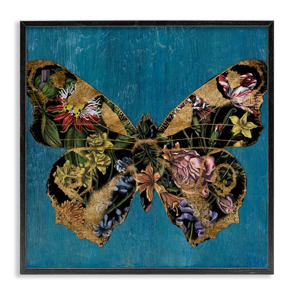 Stupell Industries Eclectic Black Framed Giclee Art, 12 x 12, by Naomi McCavitt